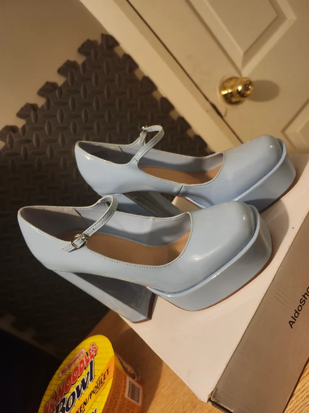 OPEN TO OFFERS: Aldo Anjie Platform Heels Size 9 - Light Blue thumbnail