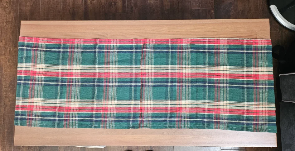 Plaid Table Runner - Green, Red, and Blue chekced pattern thumbnail