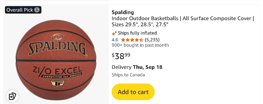 Spalding Zi/O Excel 28.5" Basketball image indicator(2)