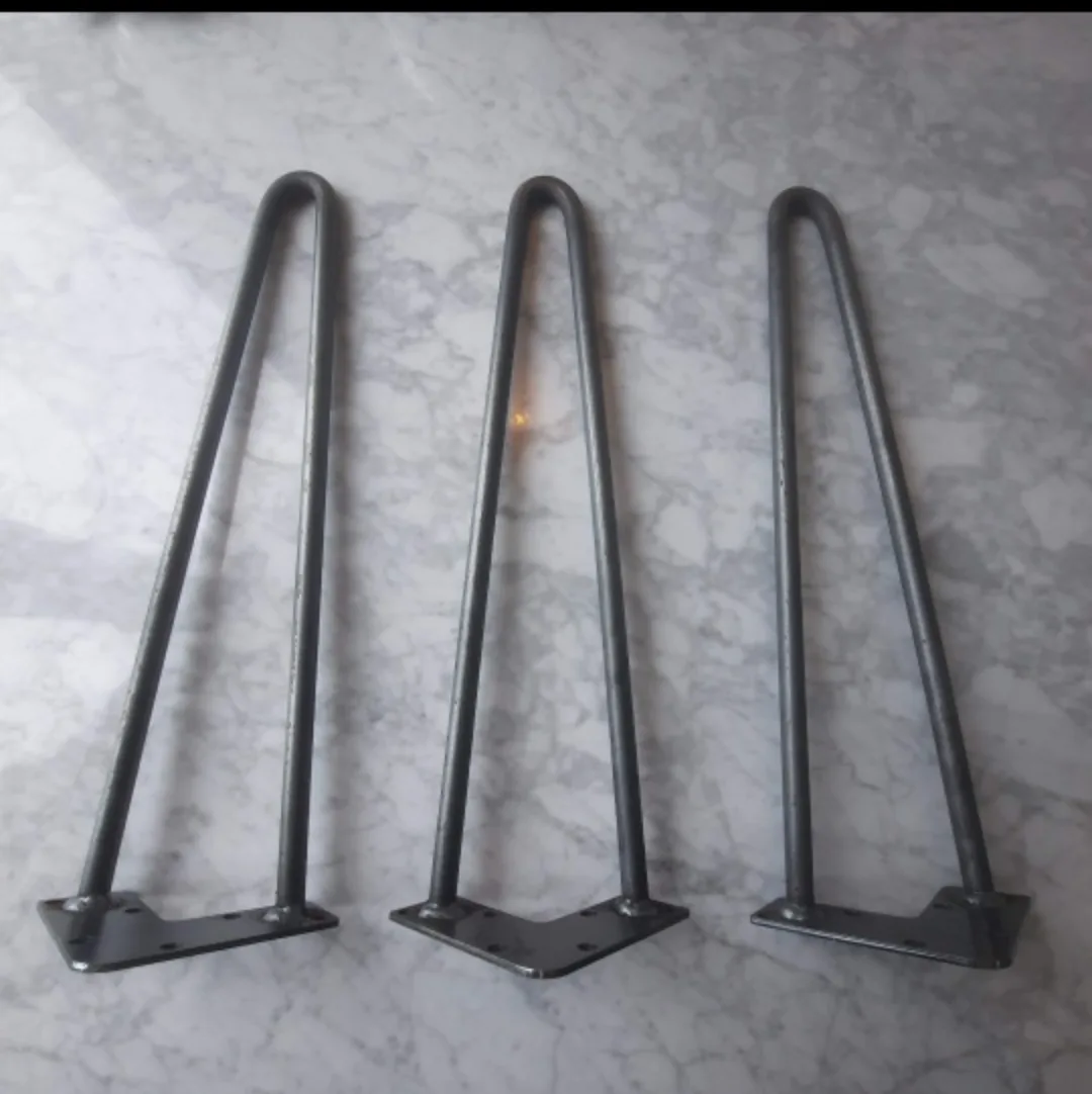 Set of 3 Steel Hairpin Table Legs - Heavy Duty thumbnail