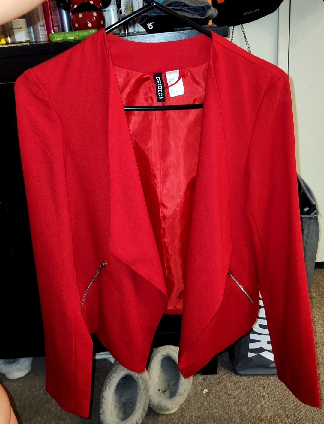 H&M Divided Red Blazer