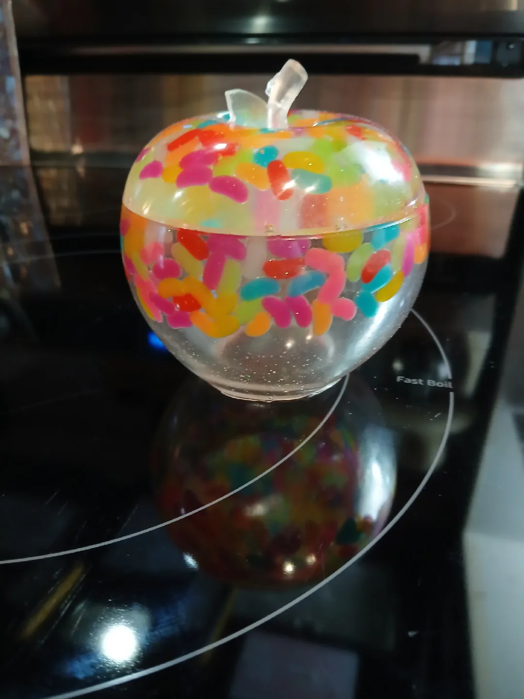 Apple Resin Jelly bean trinket box made by Cheryl thumbnail