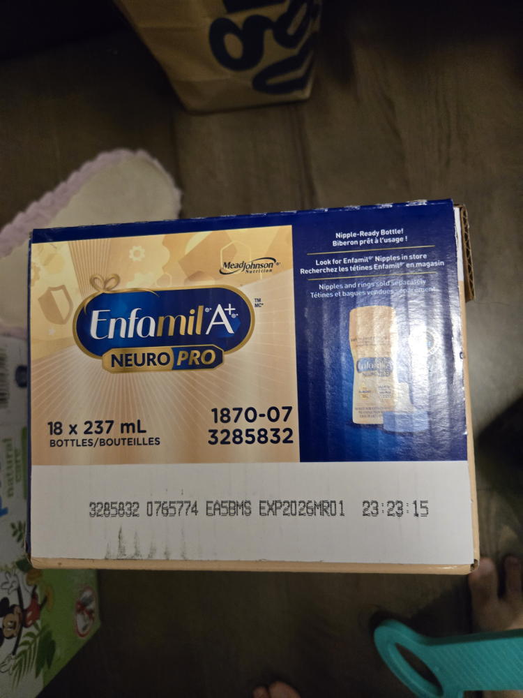 Enfamil A+ Neuro Pro 18x237mL Bottles - Exp 2026