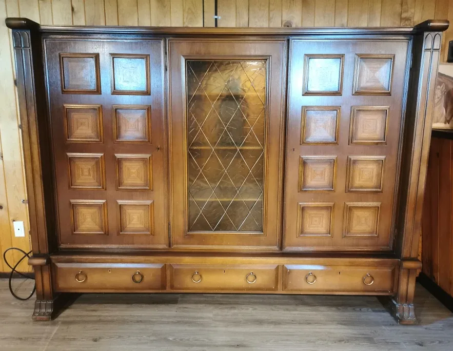 Antique Hardwood Cabinet thumbnail