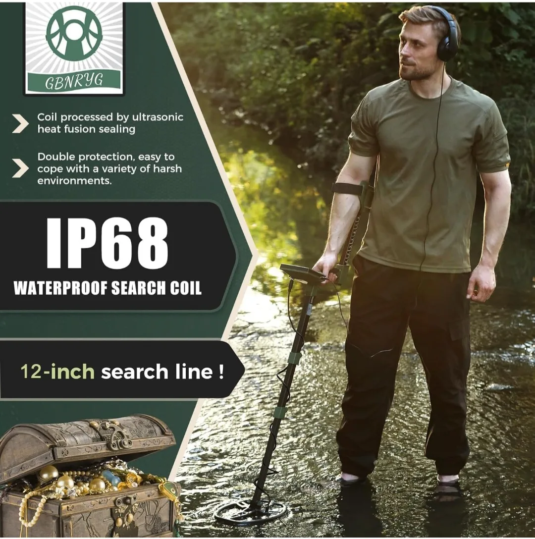 Gbnryg PROFESSIONAL METAL DETECTOR, NEW image indicator(6)