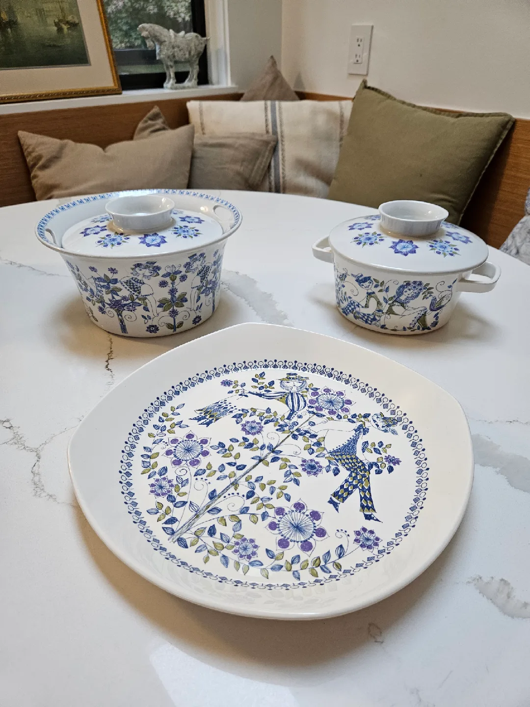 Vintage Figgjo Flint Turi Lotte Norway Plate & Serving Dishes image indicator(5)