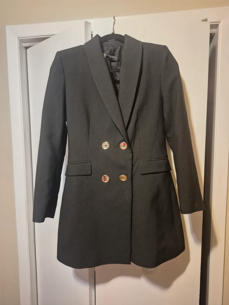 Zara Black Blazer Dress - Size M thumbnail