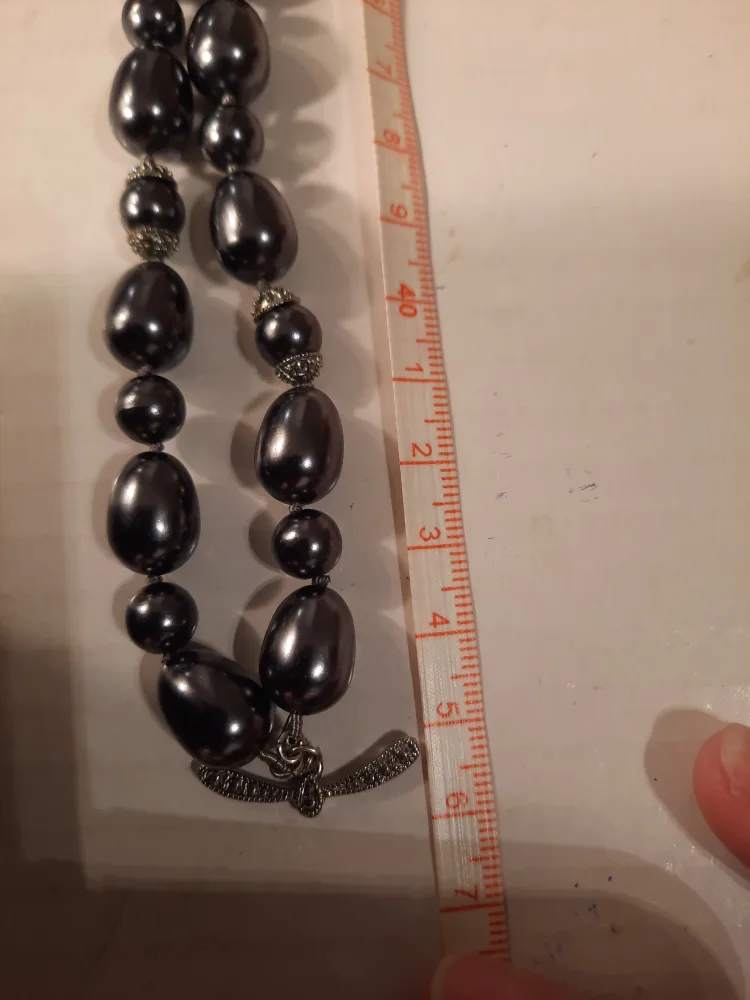 Grey  Monet Beaded  Necklace image indicator(3)