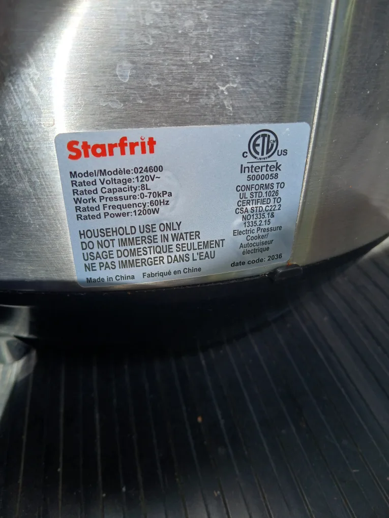 AS IS Starfrit Multi Cooker image indicator(6)