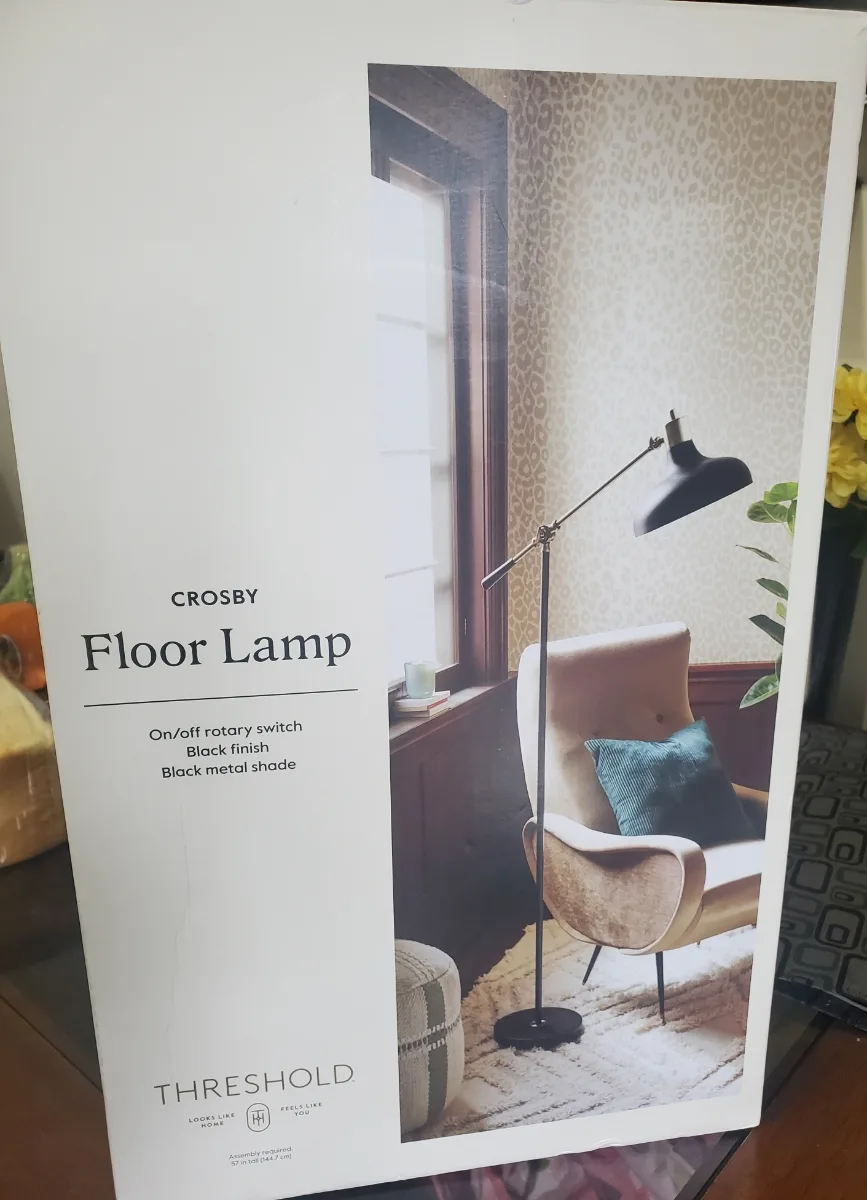 Threshold Crosby Floor Lamp - Black Metal Shade image indicator(4)