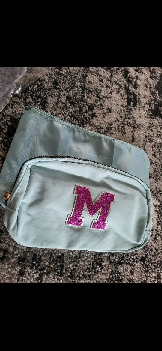 Light Blue Belt Bag with 'M' Patch thumbnail
