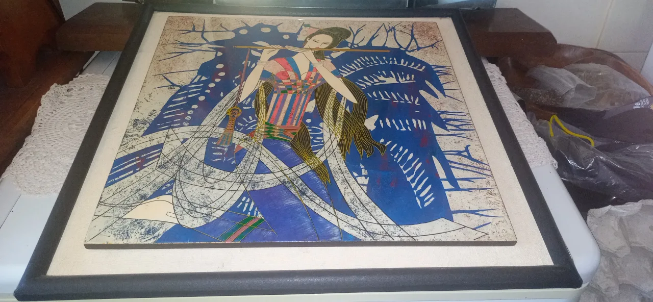 Framed Ting Shao-Kuang Art Nouveau Print image indicator(6)