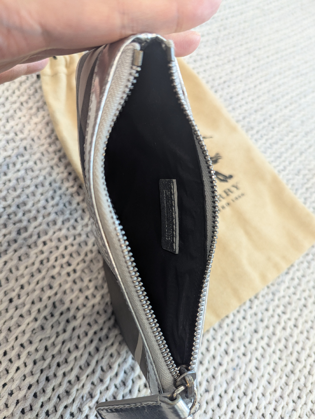 Burberry Plaid Clutch with Dust Bag - photo 3