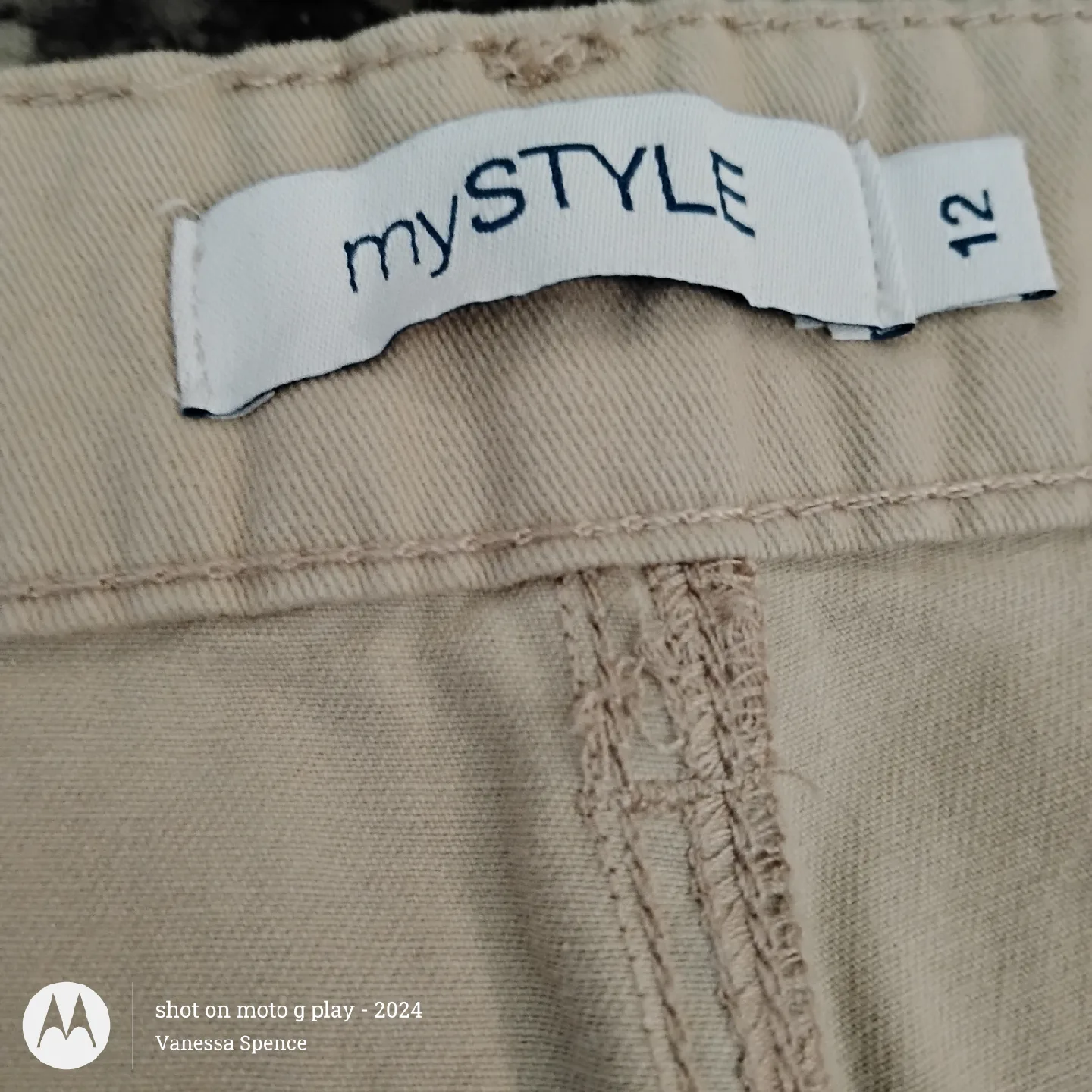 mySTYLE Beige Cargo Pants - Size 12 image indicator(4)