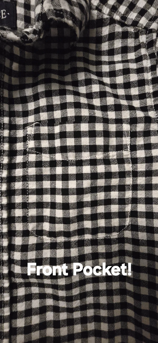 Boys Black & White Checkered Shirt! Size 7 / 8 image indicator(4)