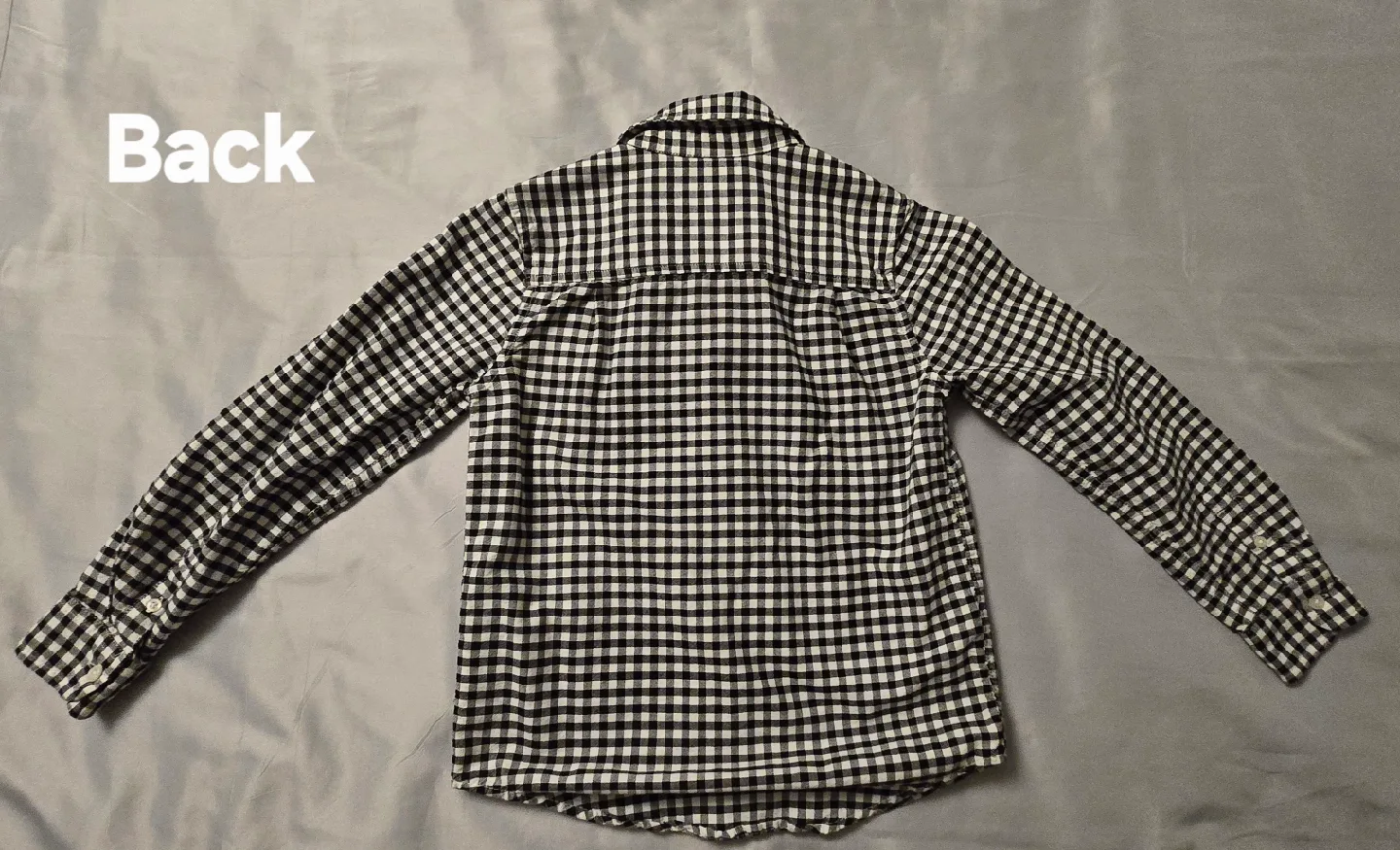 Boys Black & White Checkered Shirt! Size 7 / 8 image indicator(5)
