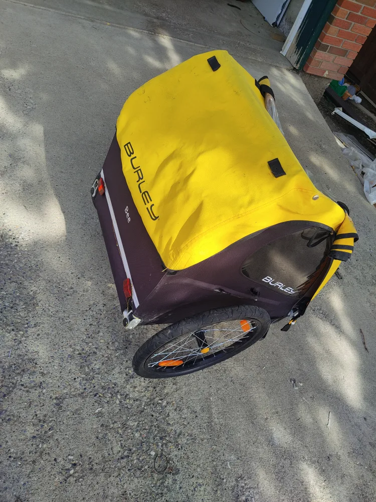 Burley Bee Child Bike Trailer - Yellow/Black image indicator(3)