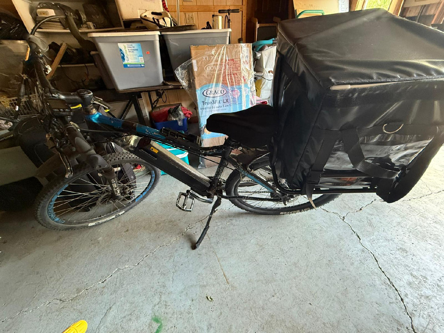 Electric Bike with Delivery Box