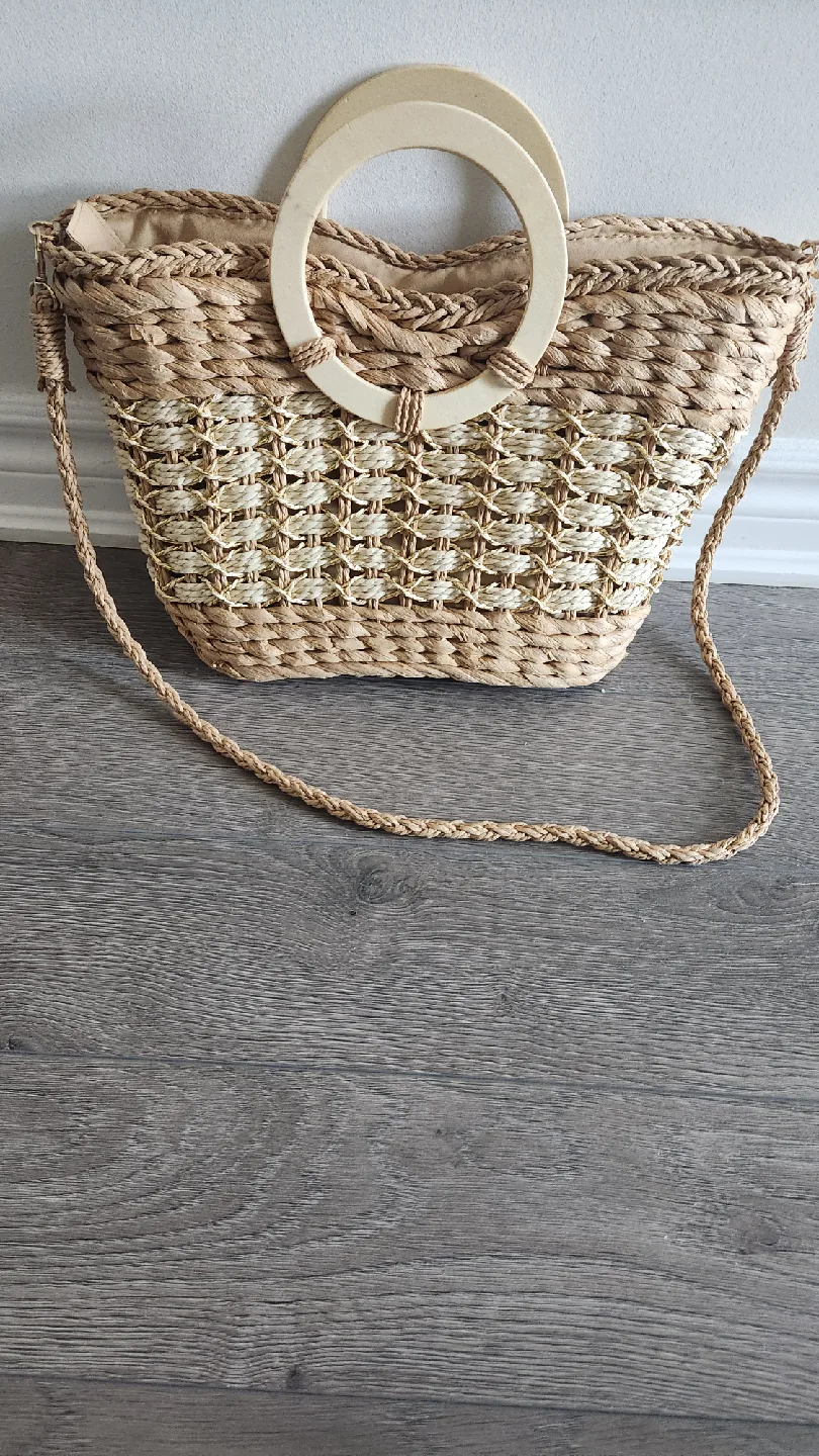 Vero Moda VMFREYA Beach Bag - Tan, One Size image indicator(3)