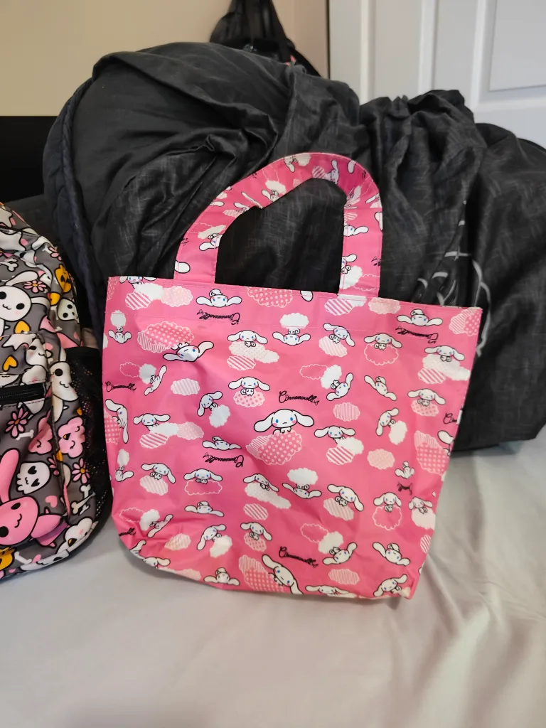 Kawaii Bunny Backpack and Cinnamoroll Lunch Bag Set 💖🧡 image indicator(5)