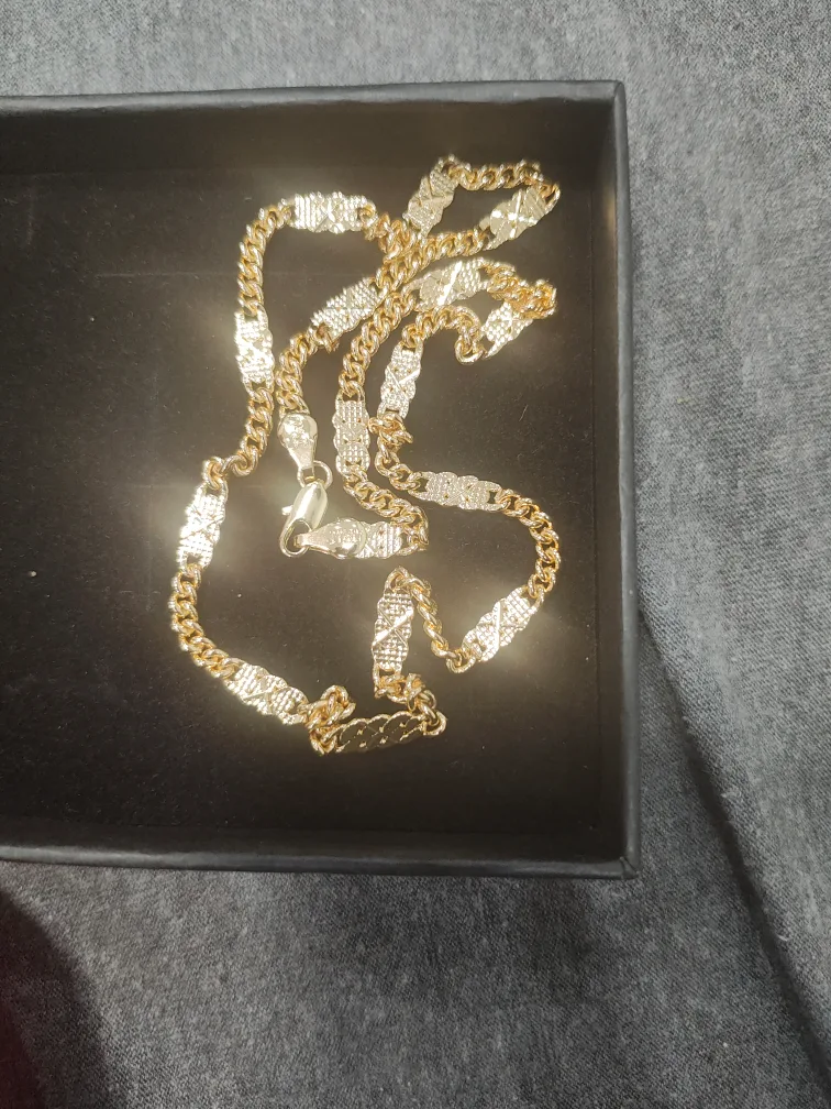 17 inches Gold plated  Chain Necklaces image indicator(3)