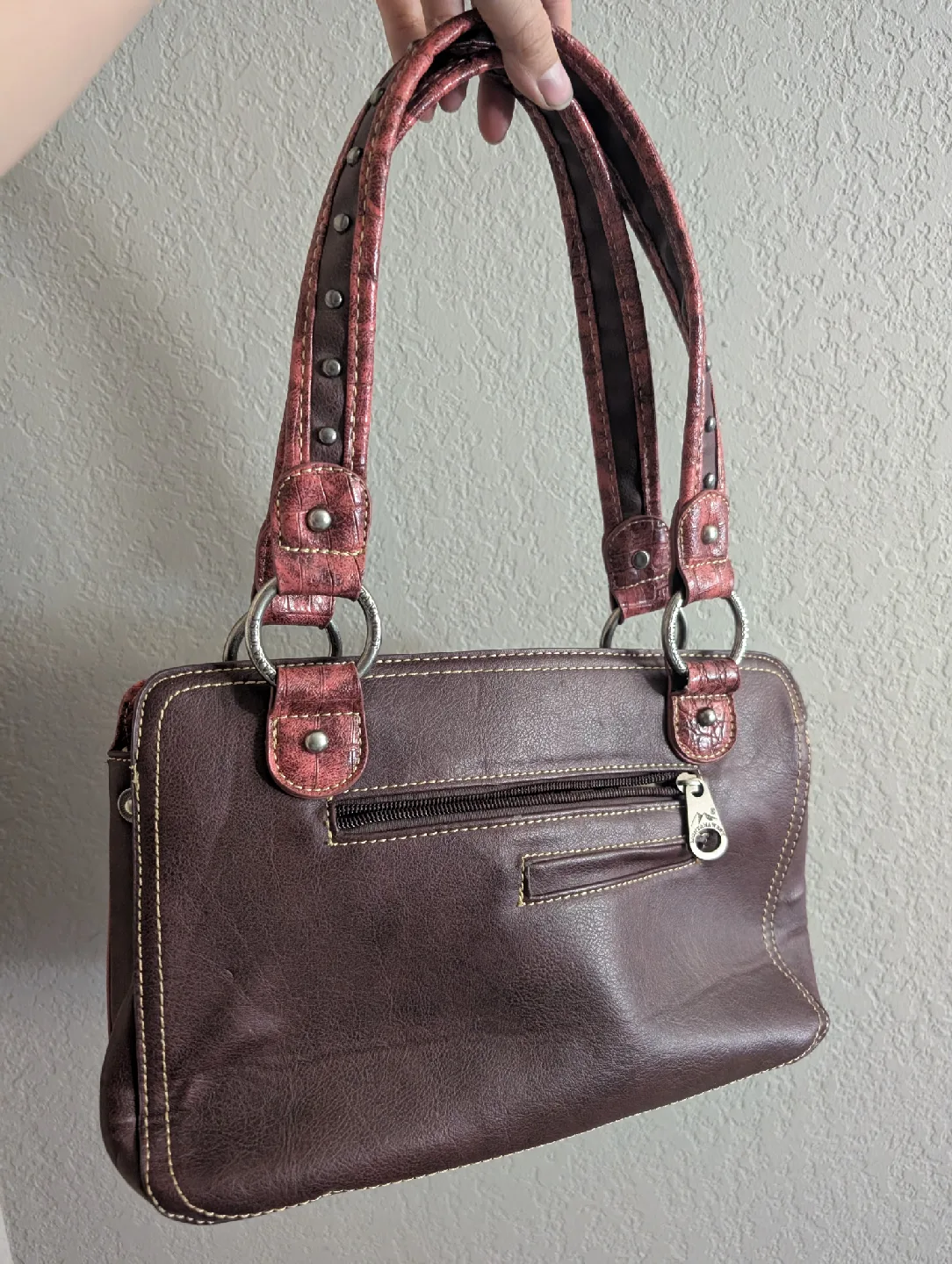 Montana West Brown Leather Purse image indicator(2)