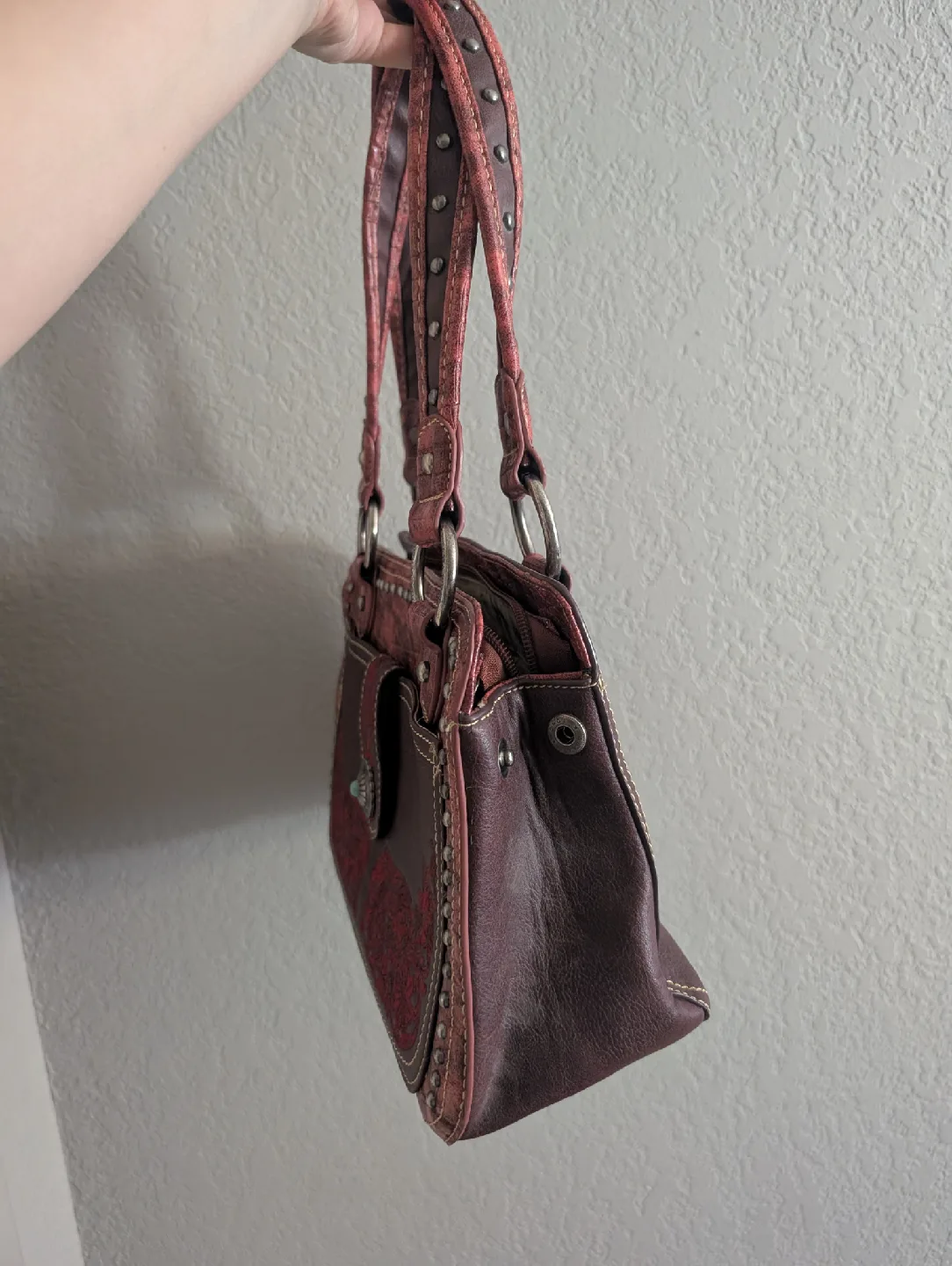 Montana West Brown Leather Purse image indicator(4)