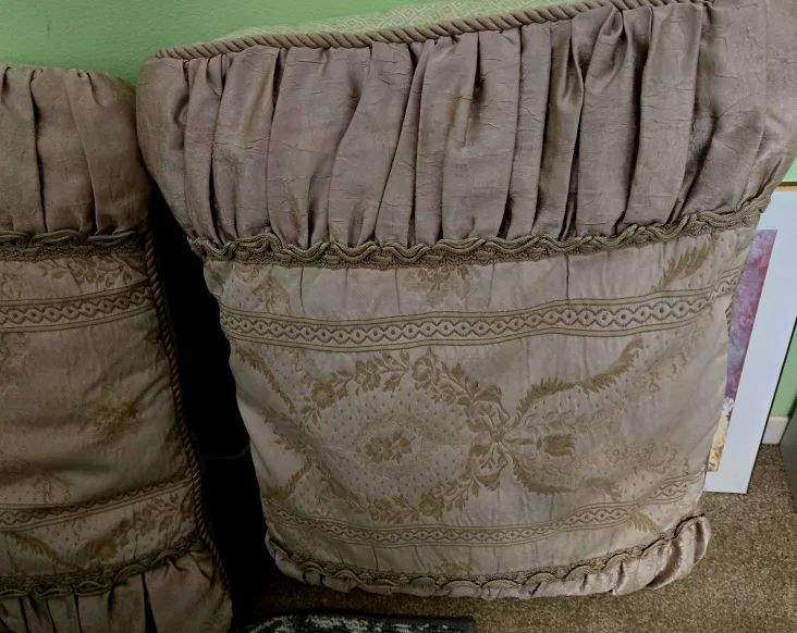 🧡 Decorative Pillow with Ruffled Edge image indicator(2)