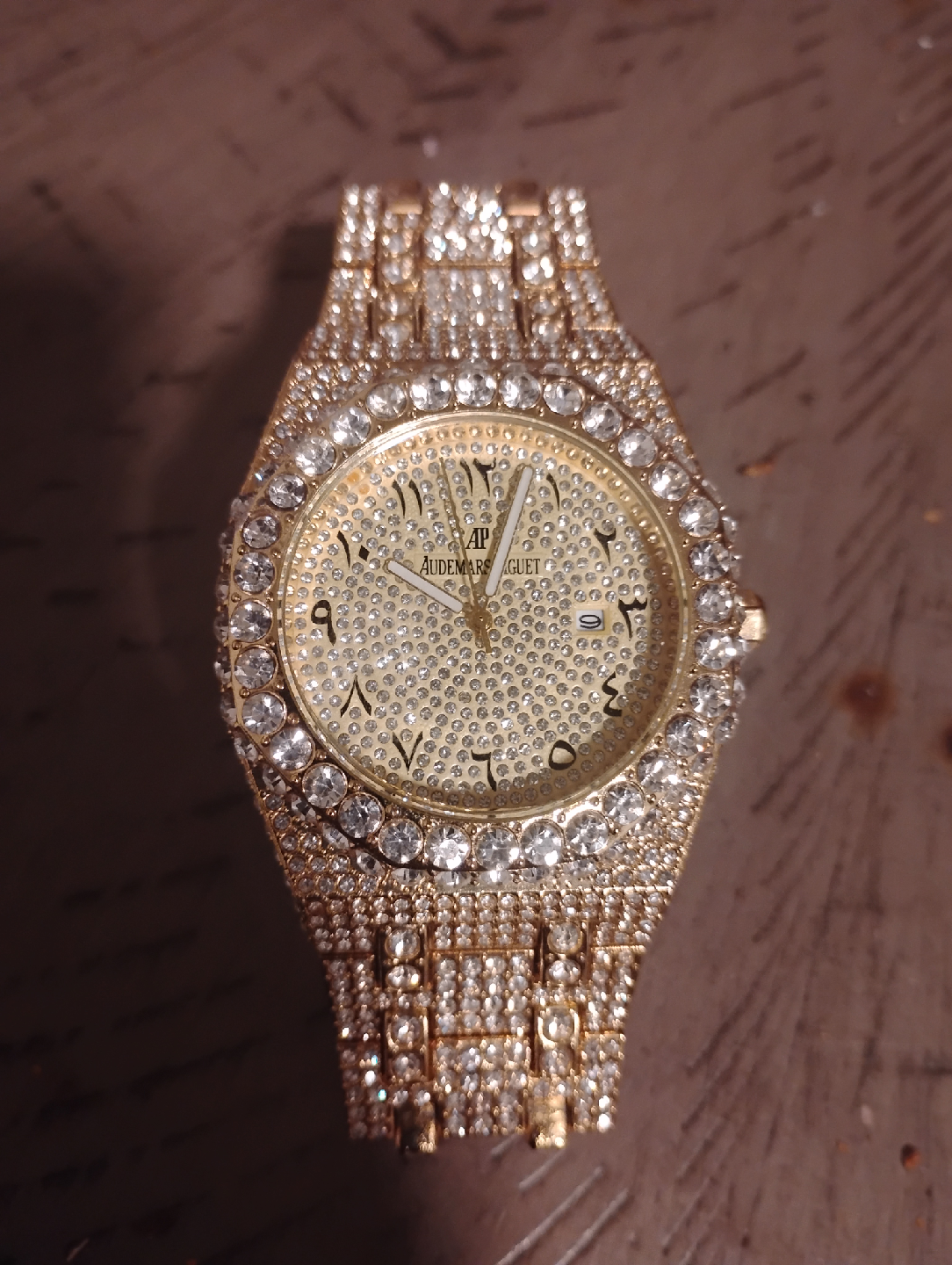 Gold And Diamond AP Moissanite Watch - photo 4
