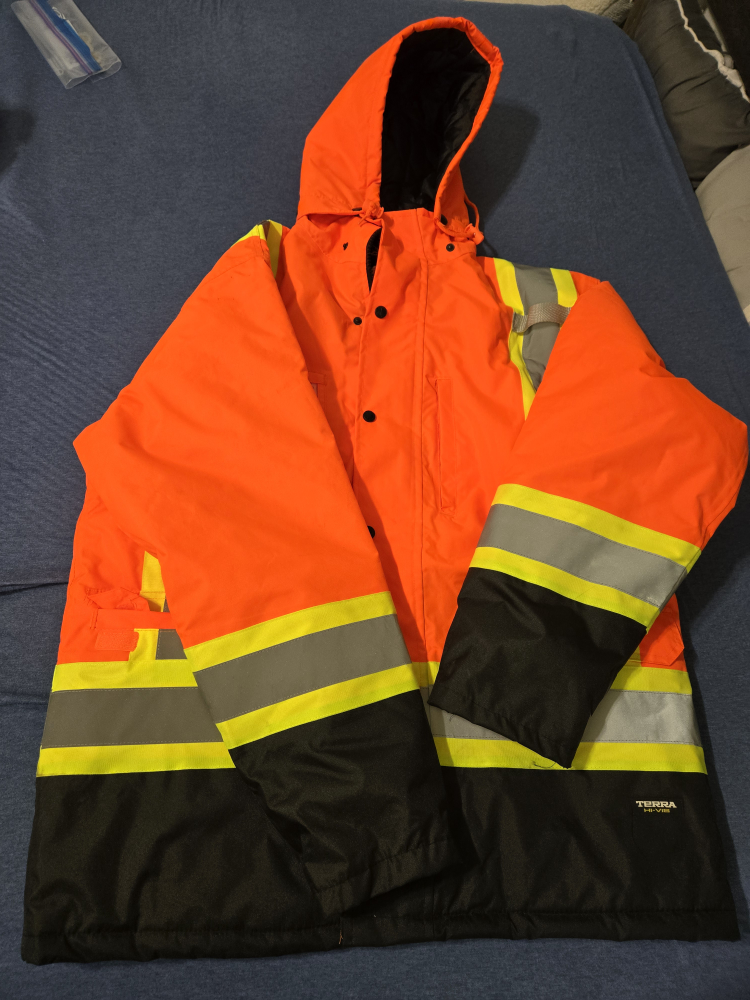 Terra Hi-Vis Orange & Black Safety Jacket