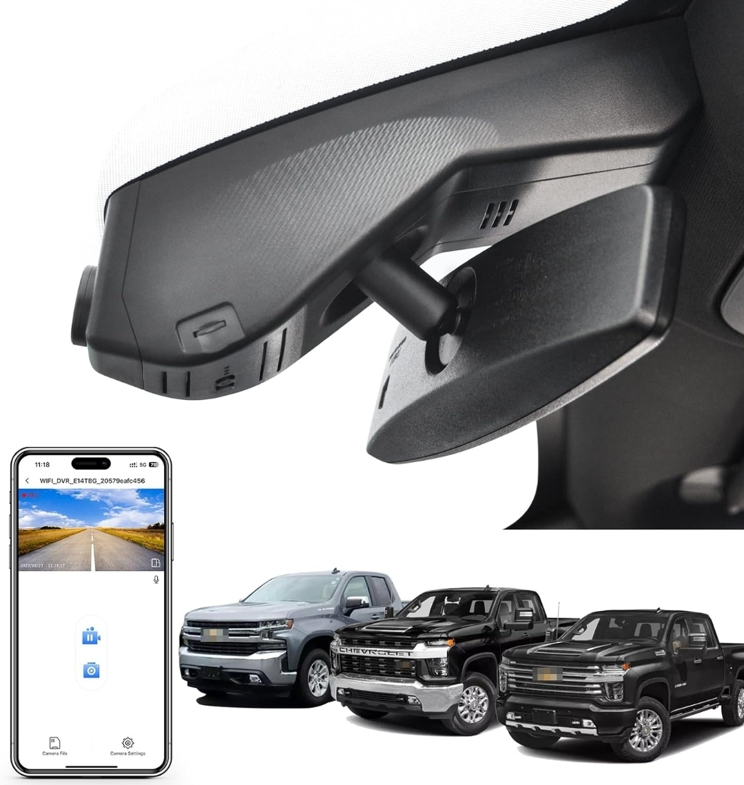 Mangoal 4K Dash Cam fit for Chevy Silverado 1500 + 128gb SD card