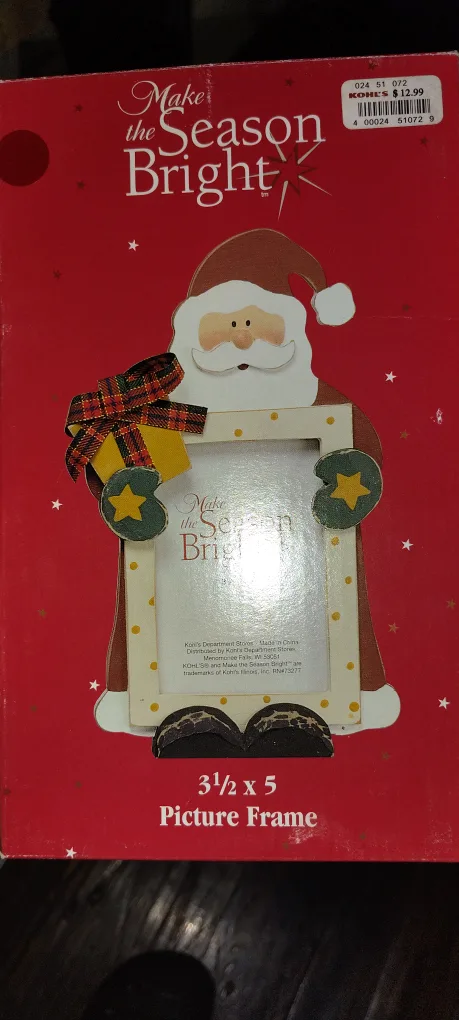 Make the Season Bright 3 1/2 x 5 Picture Frame image indicator(2)