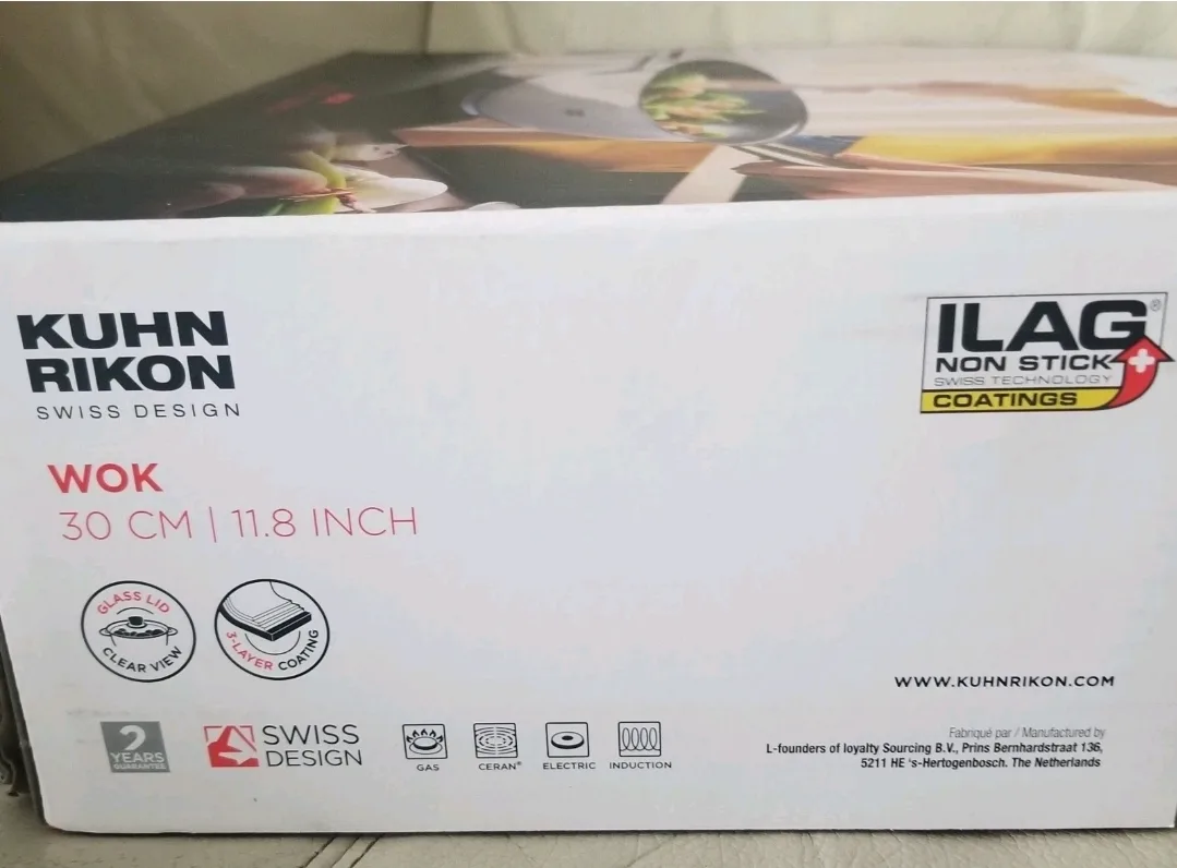 Kuhn Rikon Wok - 30 cm / 11.8 inch - New in Box image indicator(3)