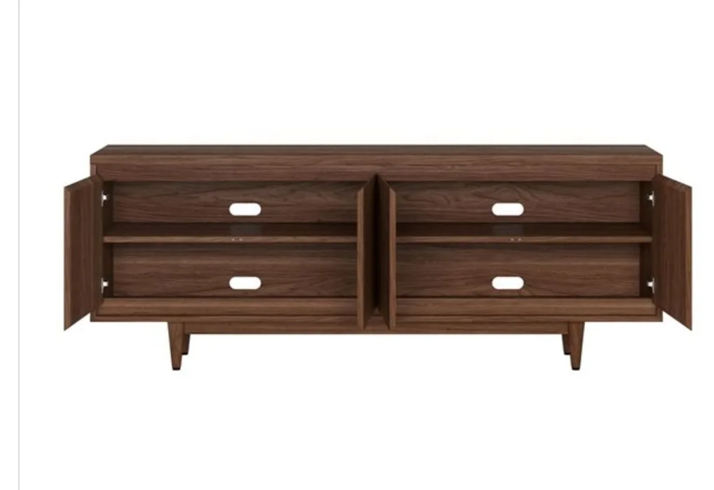 Mid Century Modern Walnut Brown TV Stand thumbnail