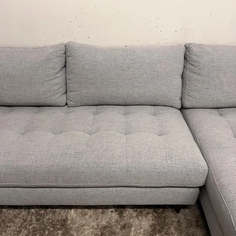 Article sven sectional.  fabric L shaped sofa couch. image indicator(8)