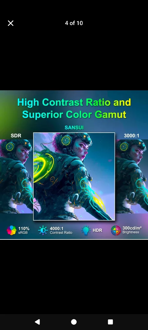 Sansui 27" Curved Gaming Monitor Brand New 100hz image indicator(3)