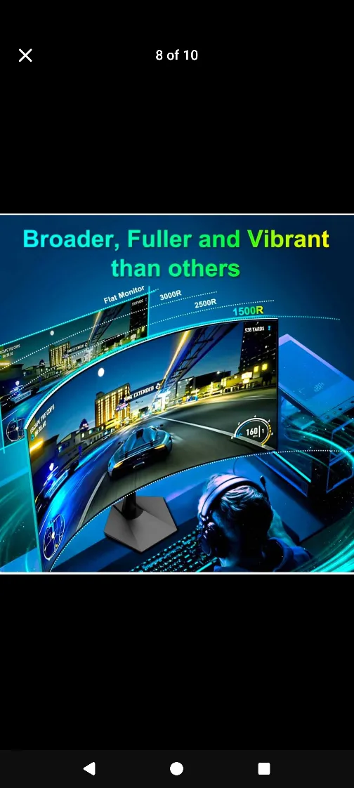 Sansui 27" Curved Gaming Monitor Brand New 100hz image indicator(7)