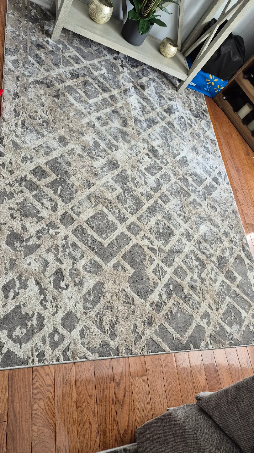 Area Rug - Grey Patterned 5ft x 7ft thumbnail