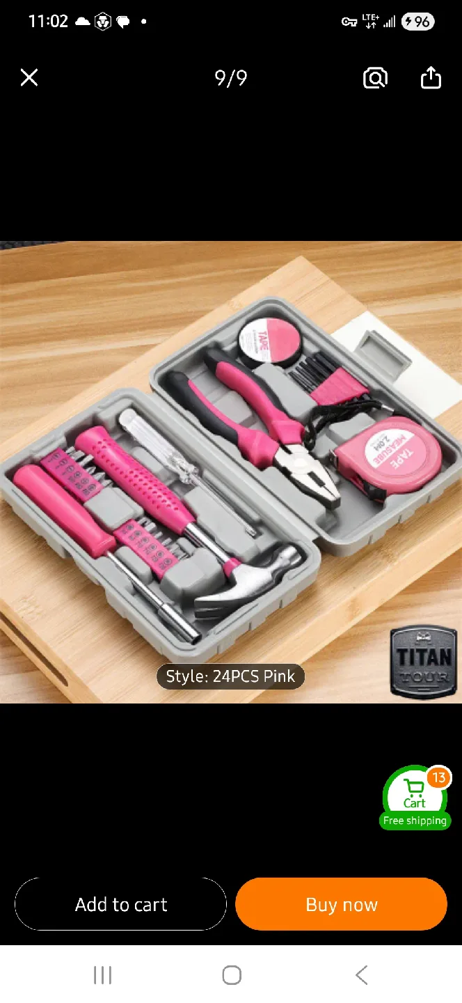 NEW Titan Tools 24PCS Pink Tool Set 🔨 image indicator(2)