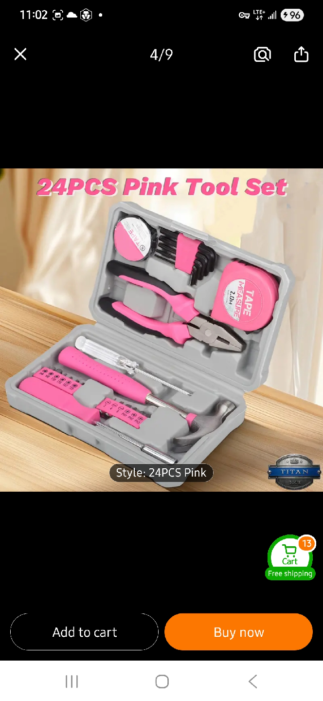 NEW Titan Tools 24PCS Pink Tool Set 🔨 - photo 3