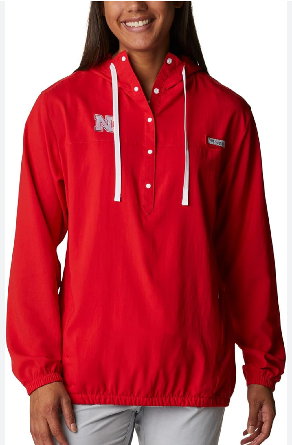 Columbia CLG Tamiami Hoodie, Size L/G, Red 🥕