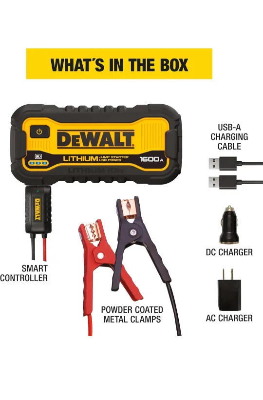 DeWalt 1600 Peak Amp Jump Starter image indicator(5)