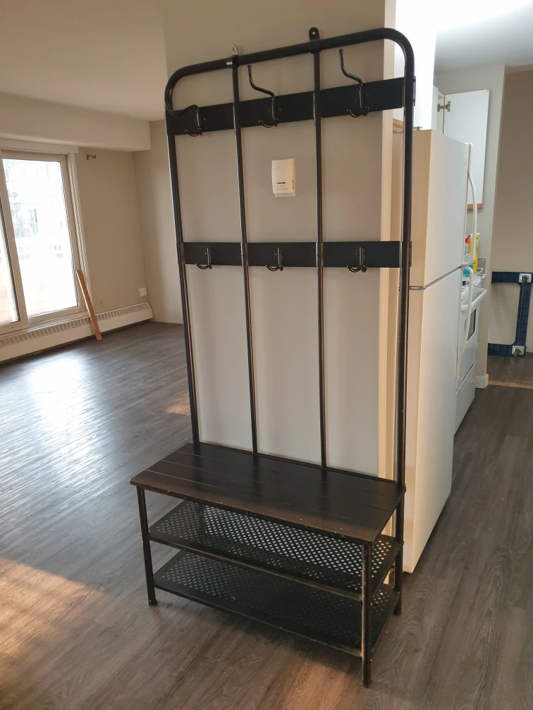 IKEA Portis Hallway Coat Rack with Shoe Storage - photo 2