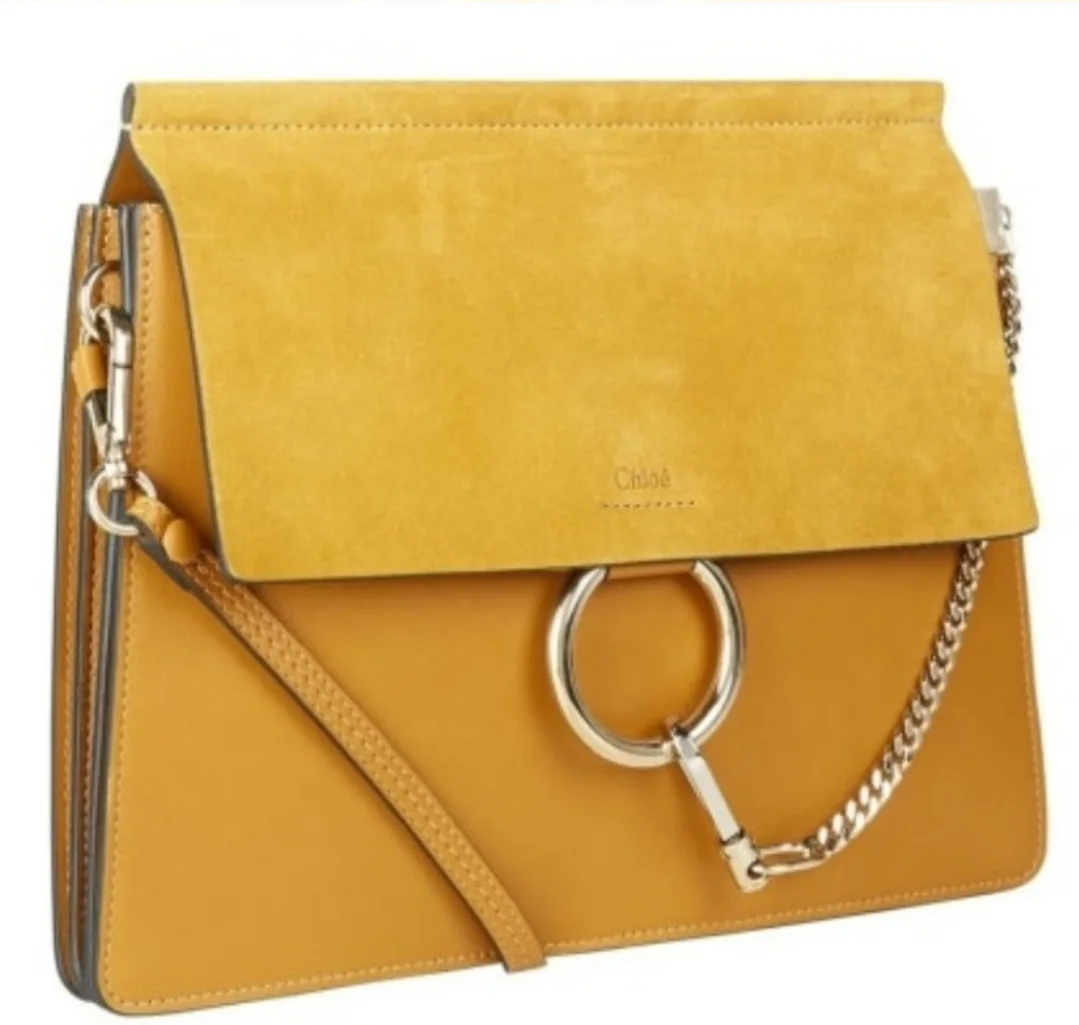 Chloé Faye Shoulder Bag - Mustard Yellow image indicator(2)