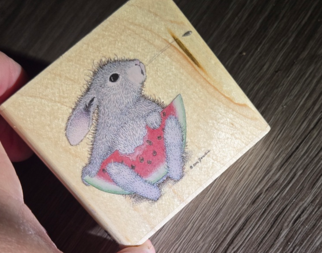 Seed Shooter Hop-It Rabbit Stamp
