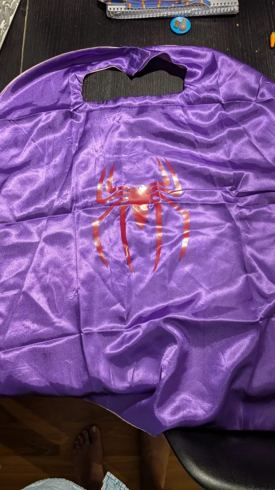 kids Spider-Man Cape for Halloween costume thumbnail