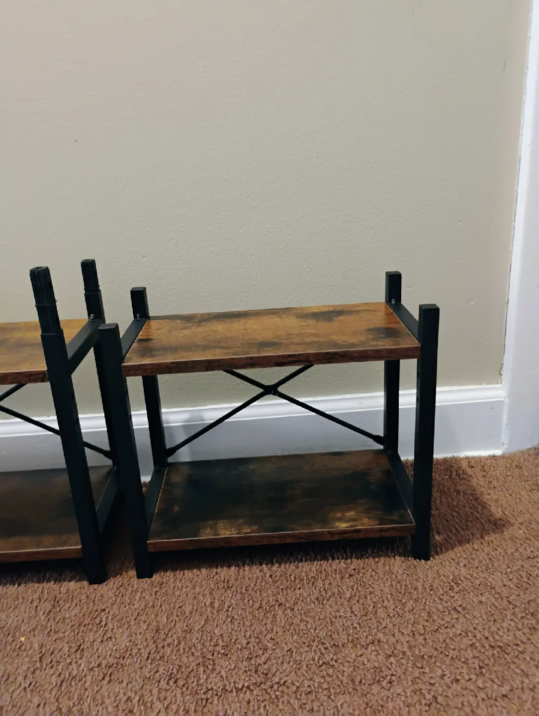 VASAGLE 3-Tier Bookshelf, Brown and Black image indicator(5)