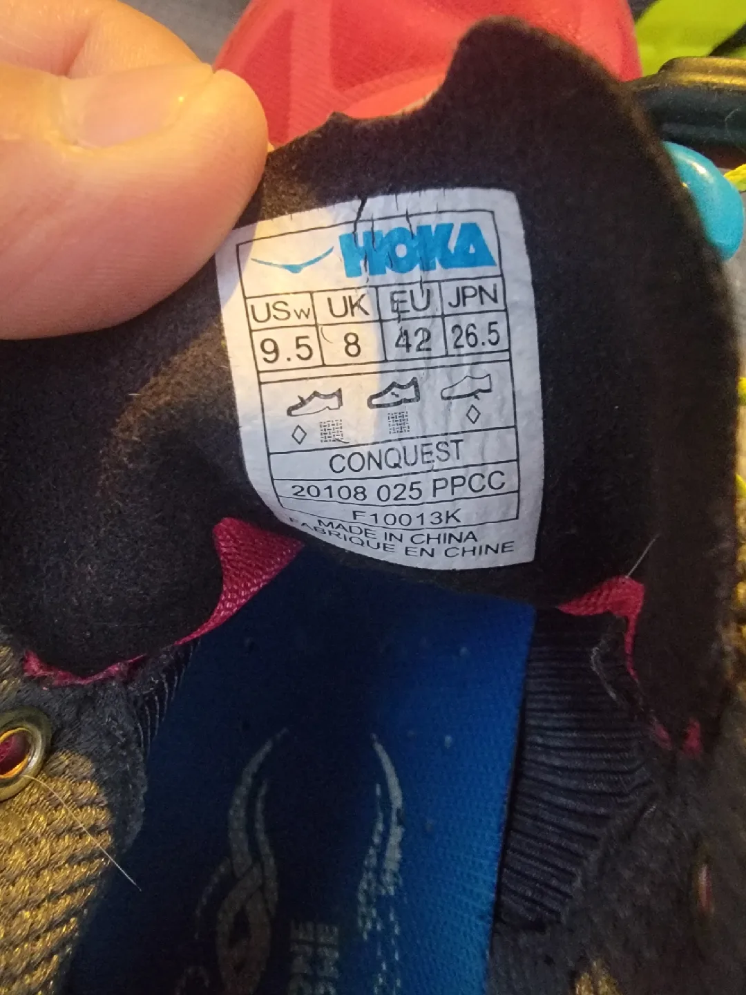 Mens Hoka Conquest US 9.5/UK image indicator(6)