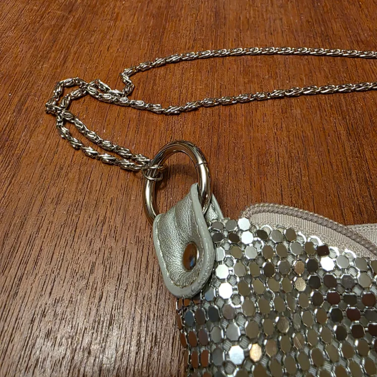 ALDO Silver Metallic Chain Bag image indicator(5)