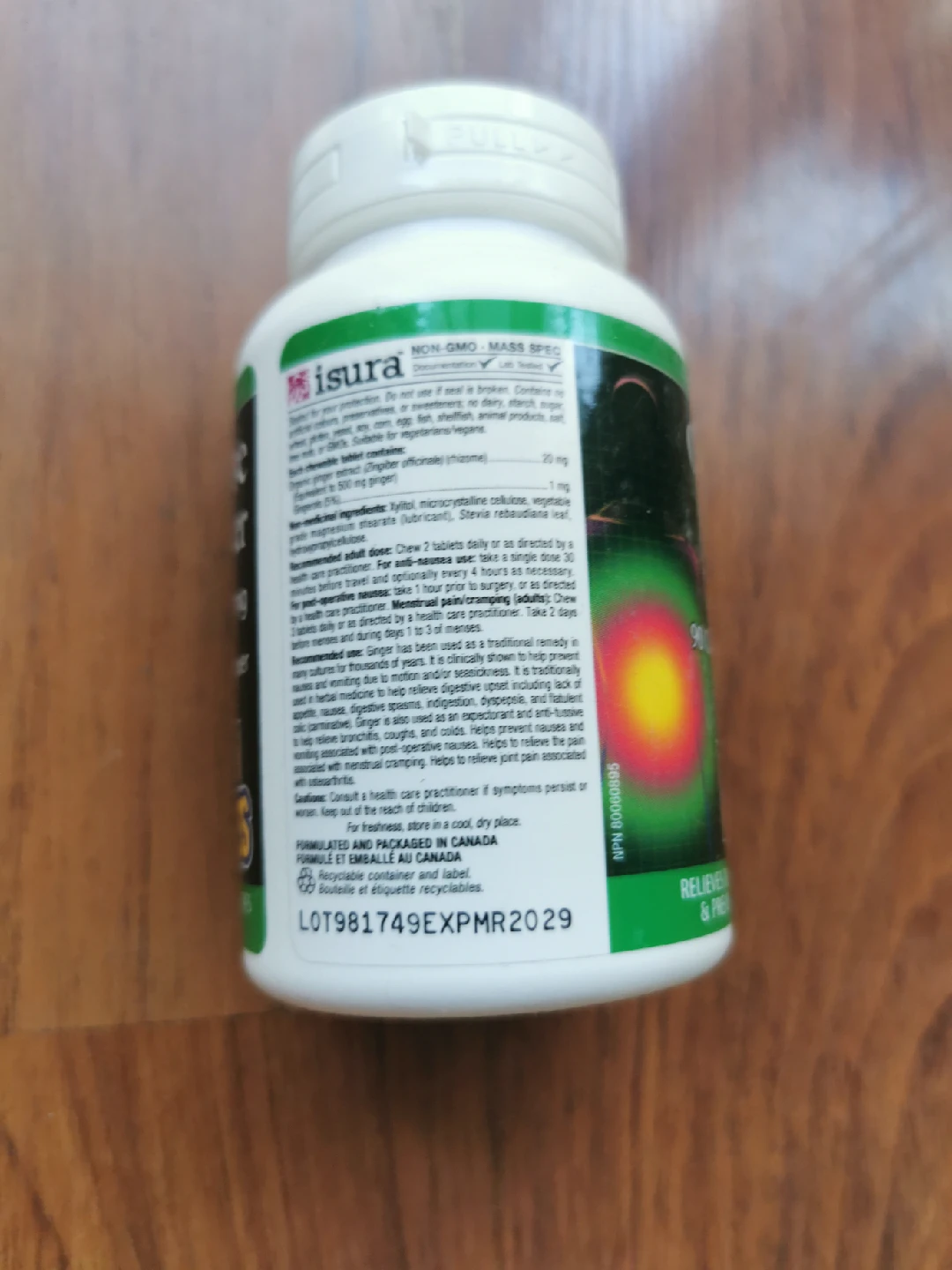 Natural Factors Chewable Ginger 500mg - 90 Tablets - photo 2